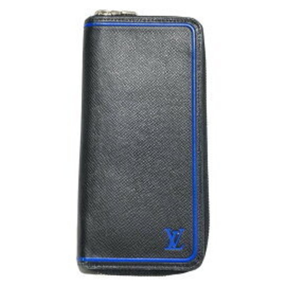 Louis Vuitton Noir Wallet Zippy Long Leather Vertical Black - Picture 1 of 6